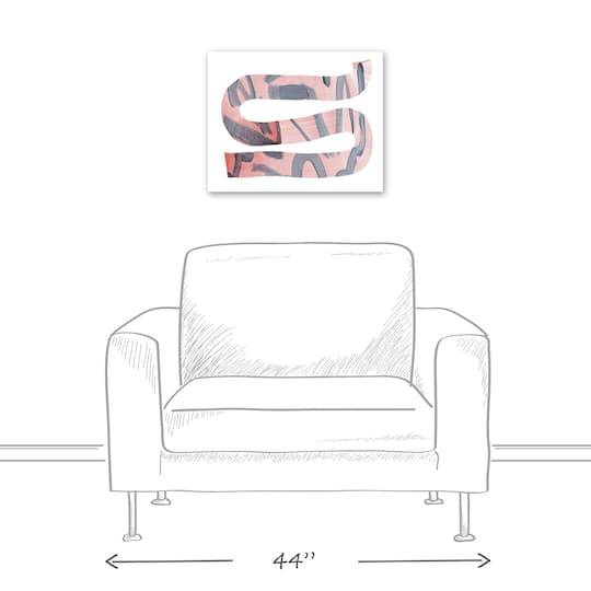 Abstract Strokes 20" x 16" Canvas Wall Art